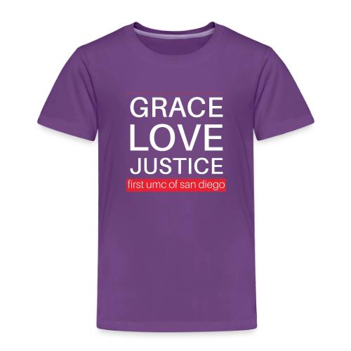 Grace Love Justice - square - Toddler Premium T-Shirt