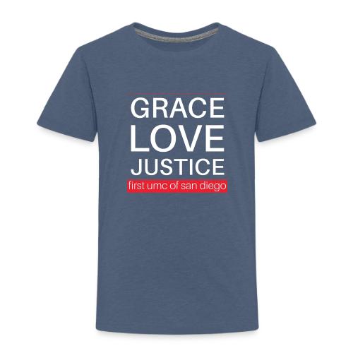 Grace Love Justice - square - Toddler Premium T-Shirt