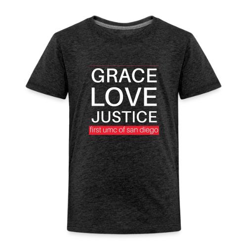 Grace Love Justice - square - Toddler Premium T-Shirt