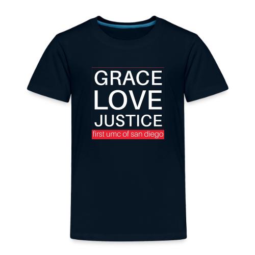 Grace Love Justice - square - Toddler Premium T-Shirt