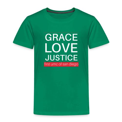 Grace Love Justice - square - Toddler Premium T-Shirt