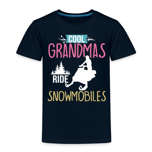 Cool Grandma Snowmobile Winter Snowmobiling - Toddler Premium T-Shirt