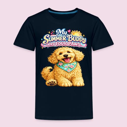 My Summer Buddy Has Four Paws - Toddler Premium T-Shirt
