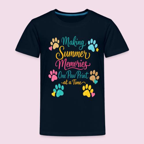 Making Summer Memories One Paw Print at a Time - Toddler Premium T-Shirt