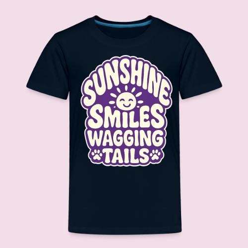 Sunshine Smiles Wagging Tails - Toddler Premium T-Shirt