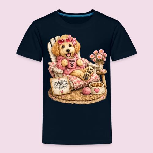 Just Enjoying Life Doodle Dog - Toddler Premium T-Shirt