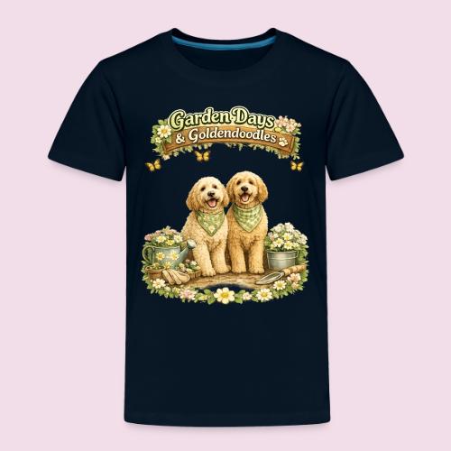 Garden Days & Goldendoodles Cozy Dog Lovers Design - Toddler Premium T-Shirt