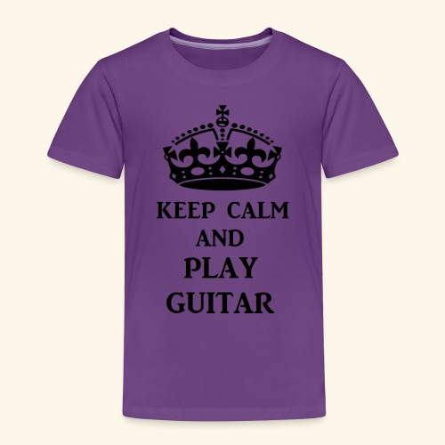 keep calm play guitar blk - Toddler Premium T-Shirt