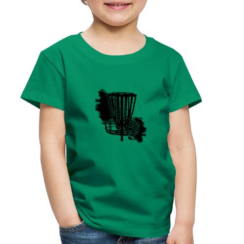 Disc Golf Basket Paint Black Print - Toddler Premium T-Shirt