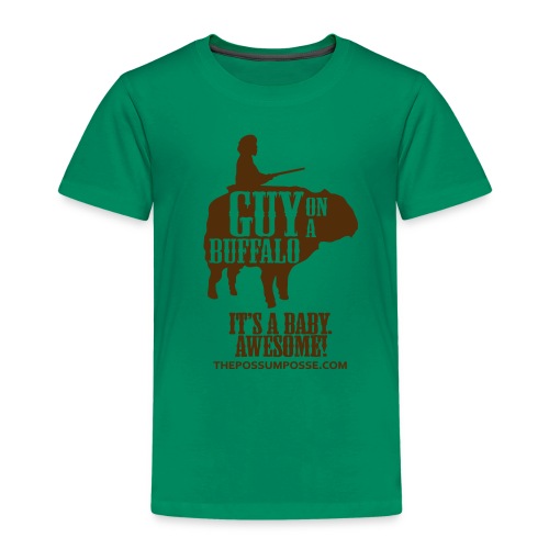The Possum Posse Guy on a Buffalo-Baby MP - Toddler Premium T-Shirt
