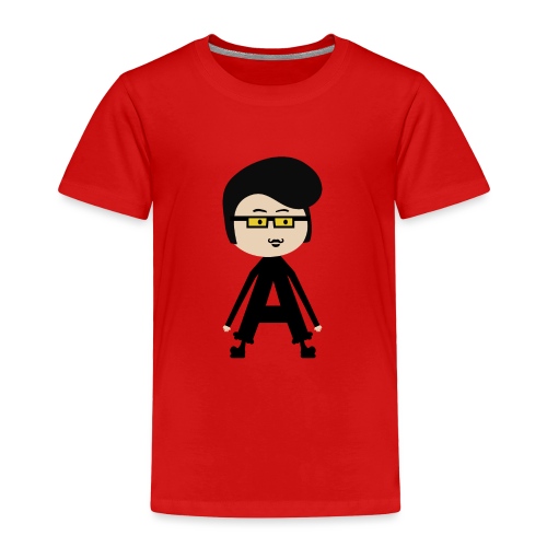 Alphabet Letter A - Extra Long Arms Anders - Toddler Premium T-Shirt