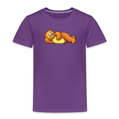 Teddie Bear Front & Logo Back - Toddler Premium T-Shirt