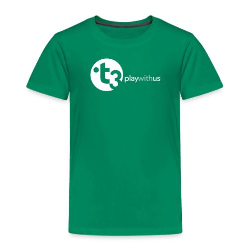 Play With Us (White Logo) - Toddler Premium T-Shirt