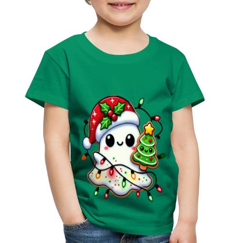 Christmas Collection - Snow Ghost in Santa Hat - Toddler Premium T-Shirt