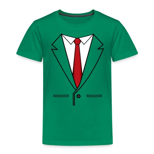 Suit and Red Tie - Toddler Premium T-Shirt