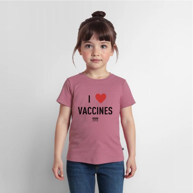 I heart vaccines black Immunize Colorado Logo