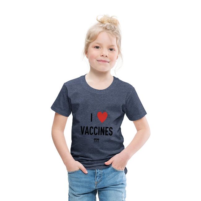 I heart vaccines black Immunize Colorado Logo