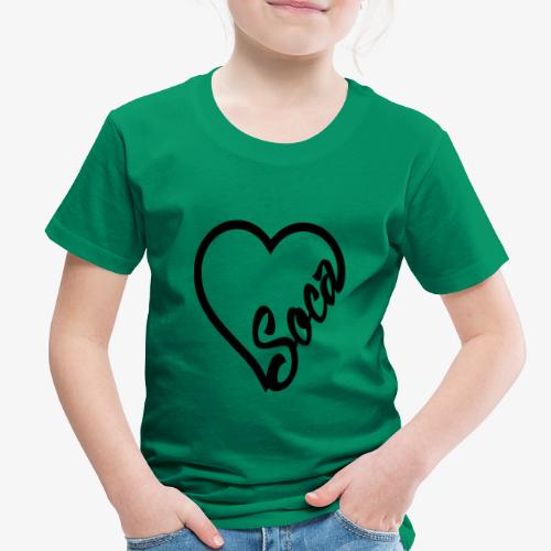 SocaHeart - BLACK - Toddler Premium T-Shirt