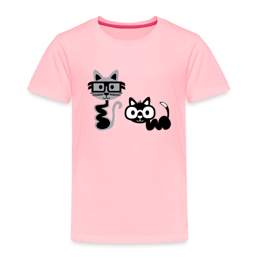 Big Eyed, Cute Alien Cats - Toddler Premium T-Shirt