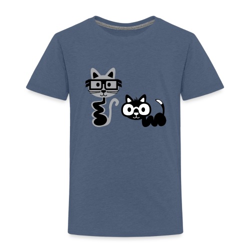 Big Eyed, Cute Alien Cats - Toddler Premium T-Shirt