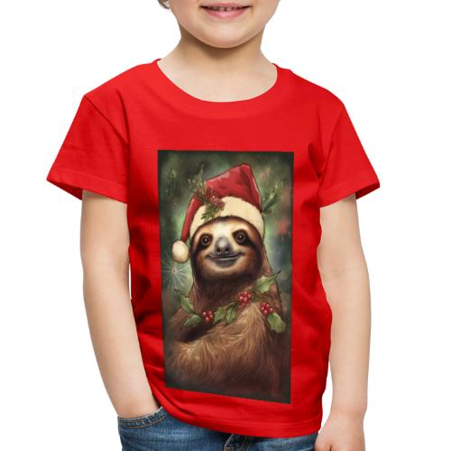 Christmas Sloth - Toddler Premium T-Shirt