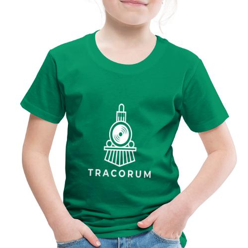 White Outline Cosmic Train Cartoon - Toddler Premium T-Shirt