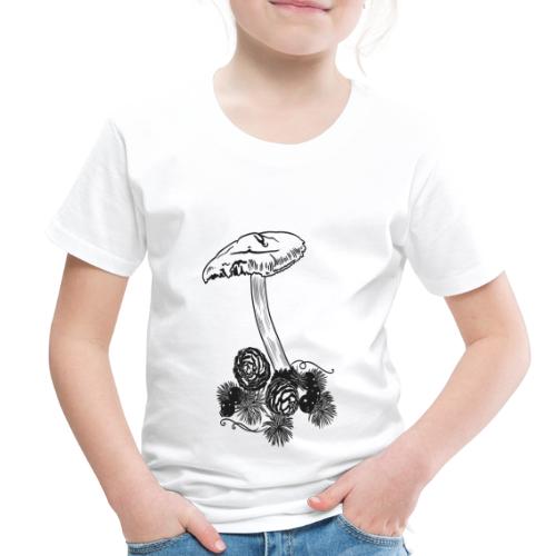 Mushroom Autumn Pine Cones - Toddler Premium T-Shirt