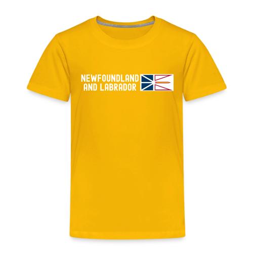 Newfoundland and Labrador Flag | Canada Provinces - Toddler Premium T-Shirt