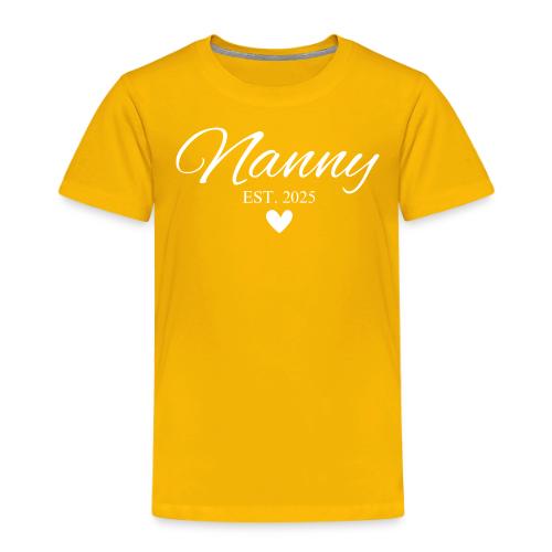 Nanny Est 2025 - Small Heart - Toddler Premium T-Shirt