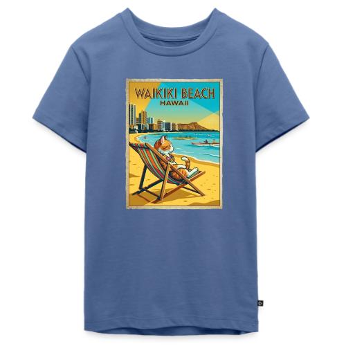 Waikiki Beach Cat - Kids' Premium T-Shirt
