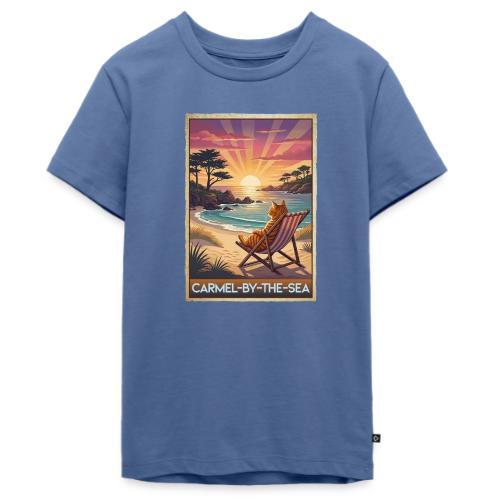 Beach Cat At Carmel-By-The-Sea - Kids' Premium T-Shirt