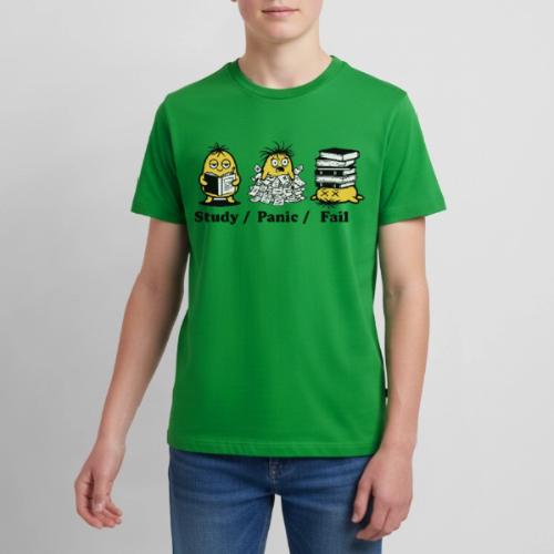 Funny Student Study Panic Fail Back To School - Kids' Premium T-Shirt