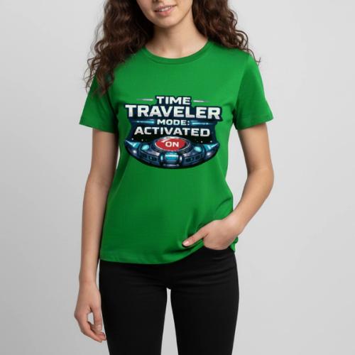 Time Traveler Mode – Futuristic Neon Sci-Fi Tee - Kids' Premium T-Shirt