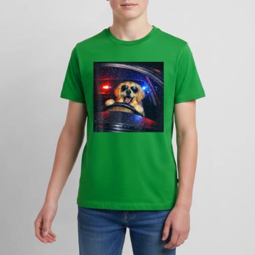 Funny Police Golden Retriever Meme Tee - Kids' Premium T-Shirt