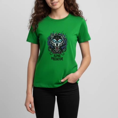 Alpha Predator Wolf Fierce Neon Eyes - Kids' Premium T-Shirt