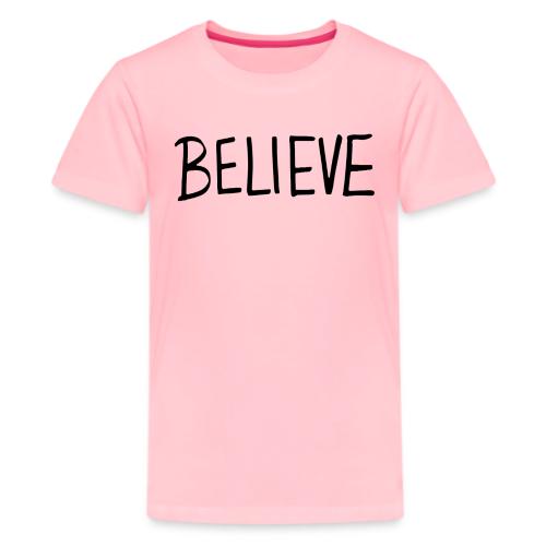 Believe (on Gold) - Kids' Premium T-Shirt