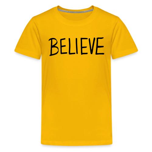 Believe (on Gold) - Kids' Premium T-Shirt