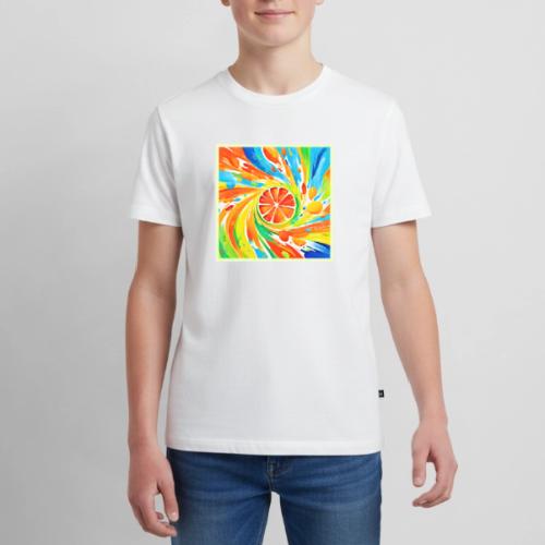 Citrus swirling Splash Design - Kids' Premium T-Shirt