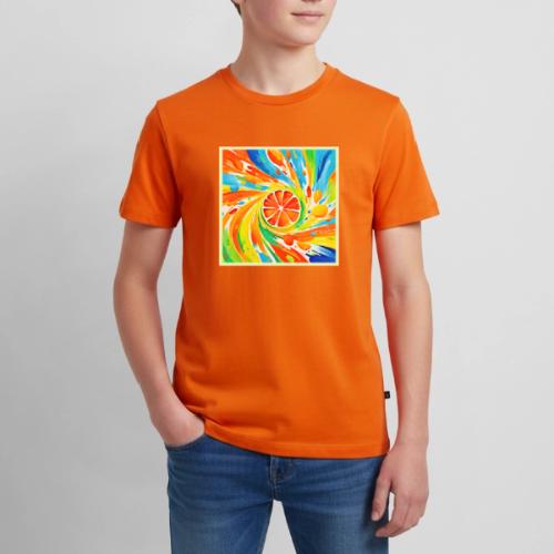 Citrus swirling Splash Design - Kids' Premium T-Shirt