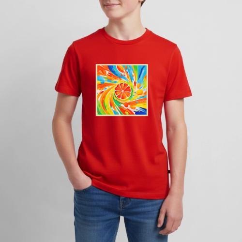 Citrus swirling Splash Design - Kids' Premium T-Shirt