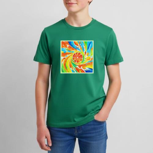 Citrus swirling Splash Design - Kids' Premium T-Shirt