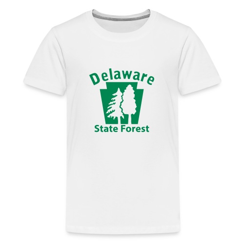 Delaware State Forest Keystone (w/trees) - Kids' Premium T-Shirt
