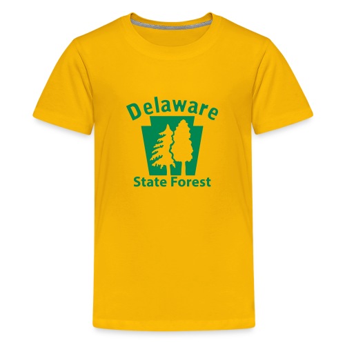 Delaware State Forest Keystone (w/trees) - Kids' Premium T-Shirt