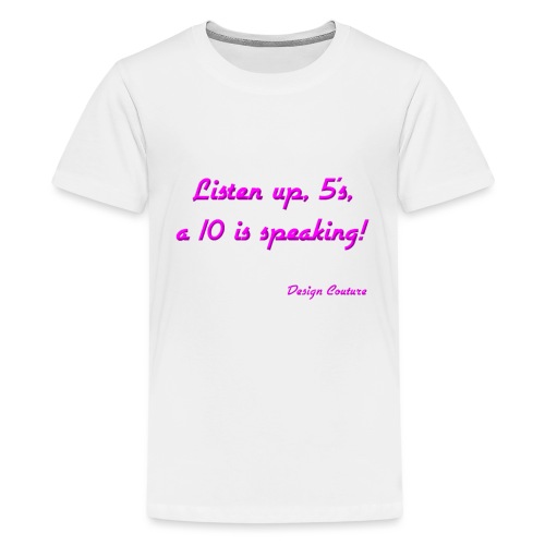LISTEN UP 5 S PINK - Kids' Premium T-Shirt