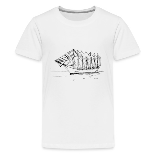 Seven-mast yacht - Kids' Premium T-Shirt