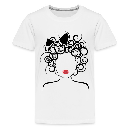 Global Couture logo_curly girl Women's T-Shirts - Kids' Premium T-Shirt
