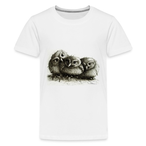 Three Cute Owls - Kids' Premium T-Shirt