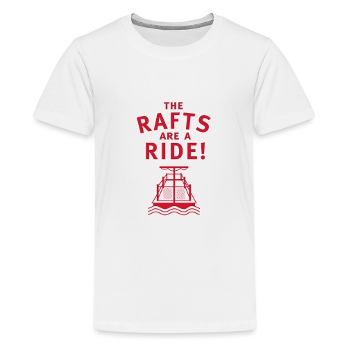Traveling With The Mouse: Rafts Are A Ride (RED) - Kids' Premium T-Shirt