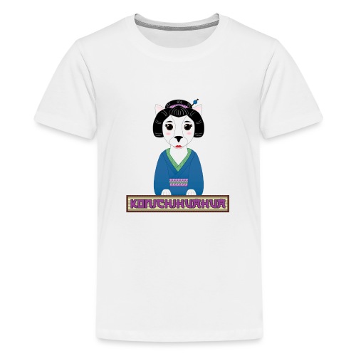Konichihuahua Japanese / Spanish Geisha Dog Blue - Kids' Premium T-Shirt