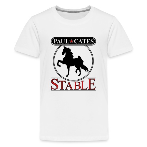 Paul Cates Stable light shirt with sleeve decal - Kids' Premium T-Shirt